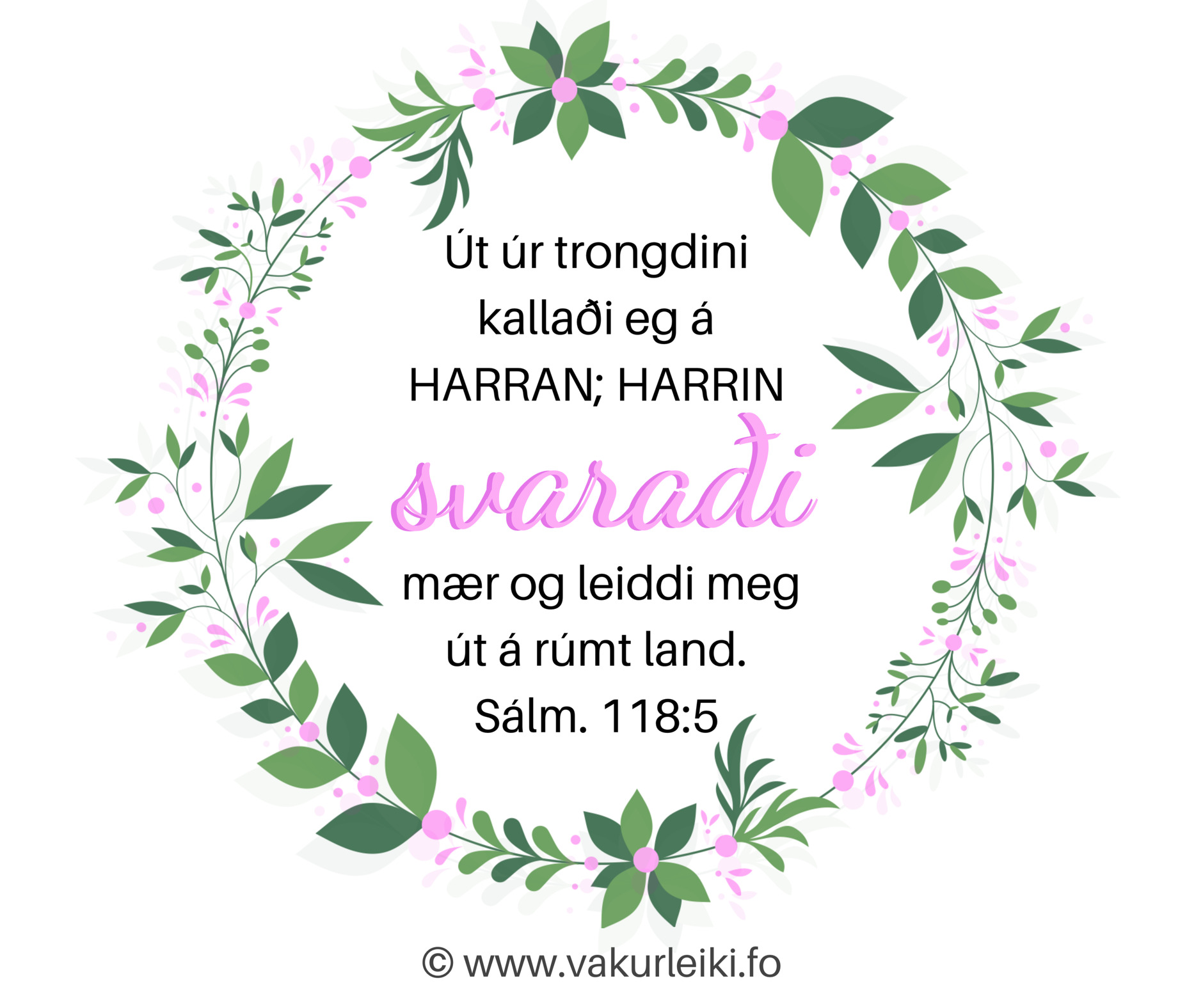 svaraði