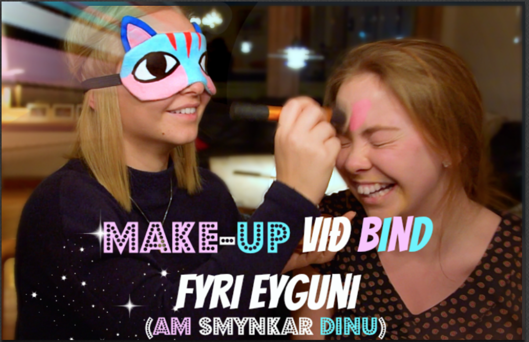 Makeup við bind-fyri eyguni - AM smynkar, Partur 1