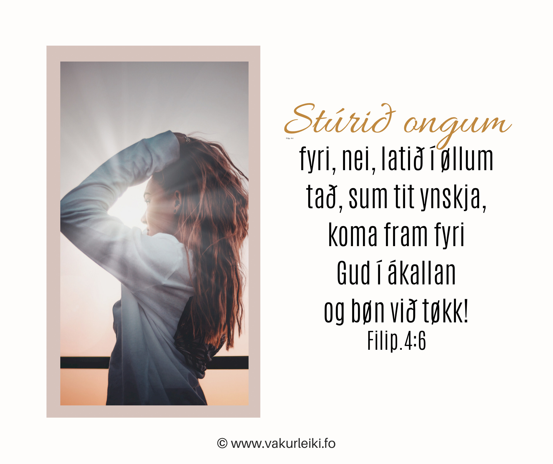 Stúrið ongum fyri