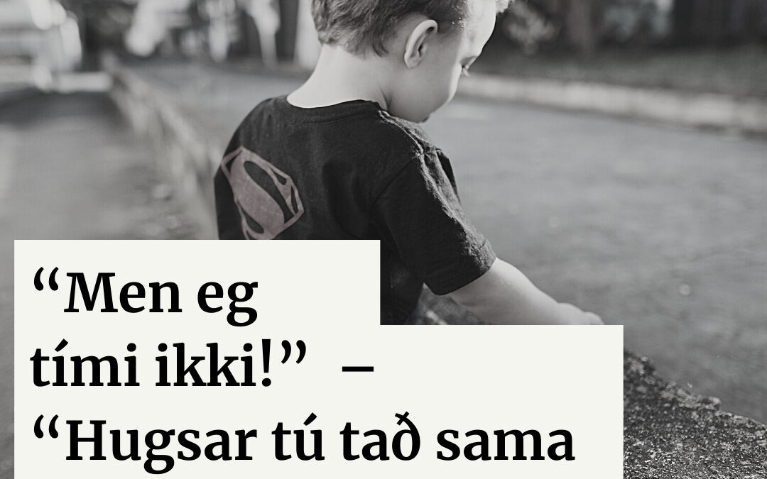 “Men eg tími ikki!” – “Hugsar tú tað sama tá tú vilt pissa?”