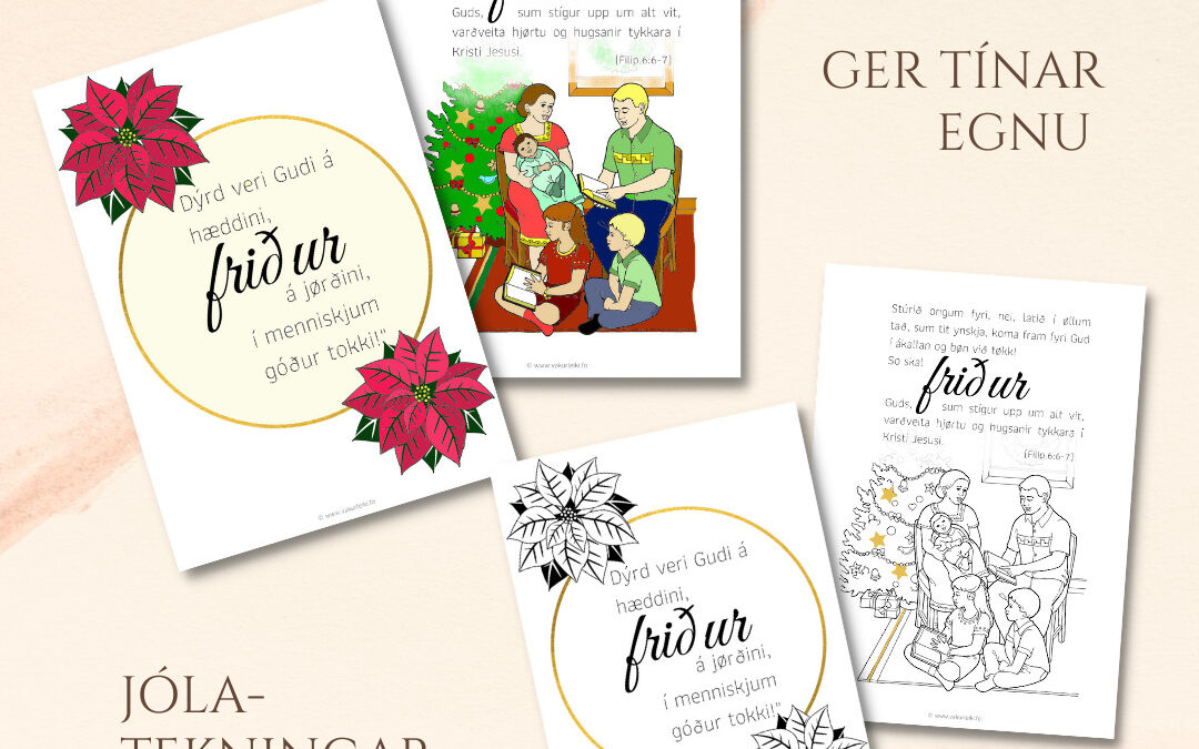 Jólamyndir at lita // Lúka 8