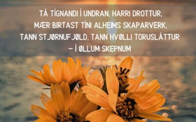Tá tígnandi í undran, Harri Drottur…