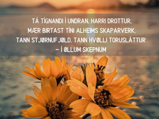 Tá tígnandi í undran, Harri Drottur…